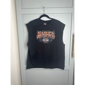 Genuine Harley Davidson Motor Cycles Tank‎ Top Sleeveless Black XL